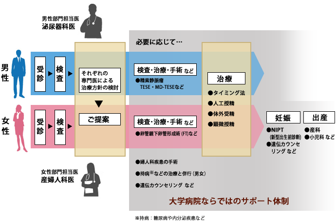 大学病院ならではのサポート体制