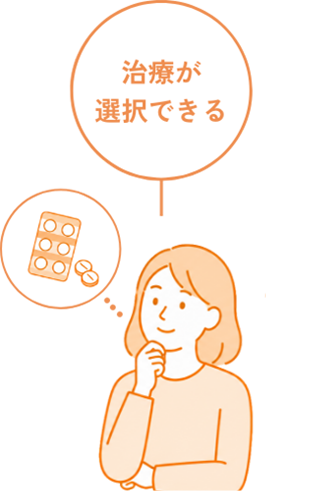 治療が選択できる